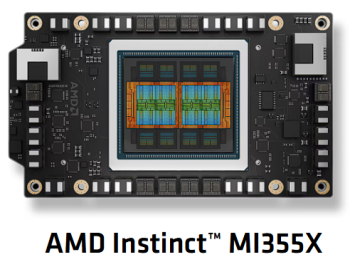 Az AMD leleplezi az MI355X-et: kevesebb egység, kétszer akkora teljesítmény