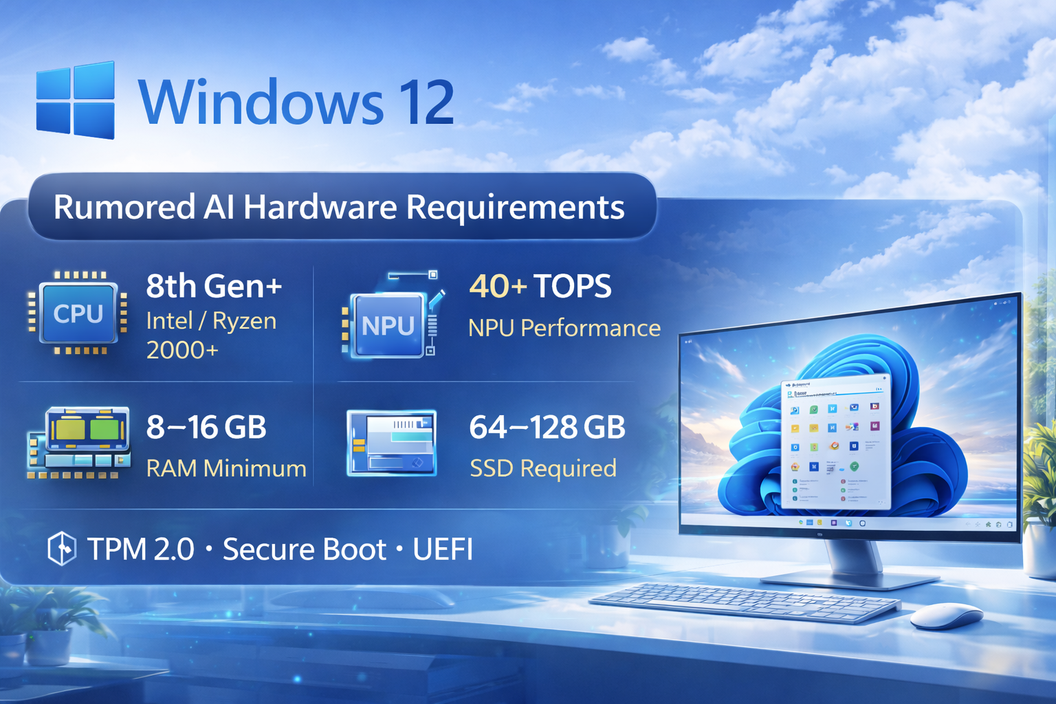 A Windows 12 mesterséges intelligencia chipet fog megkövetelni a teljes működéshez