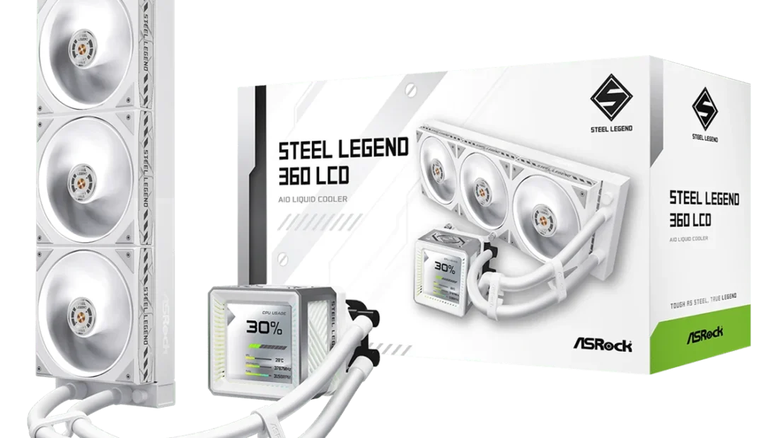 ASRock Steel Legend 360 LCD 360mm AIO folyadékhűtő teszt: Középkategóriás LCD AIO, amely jól hűt