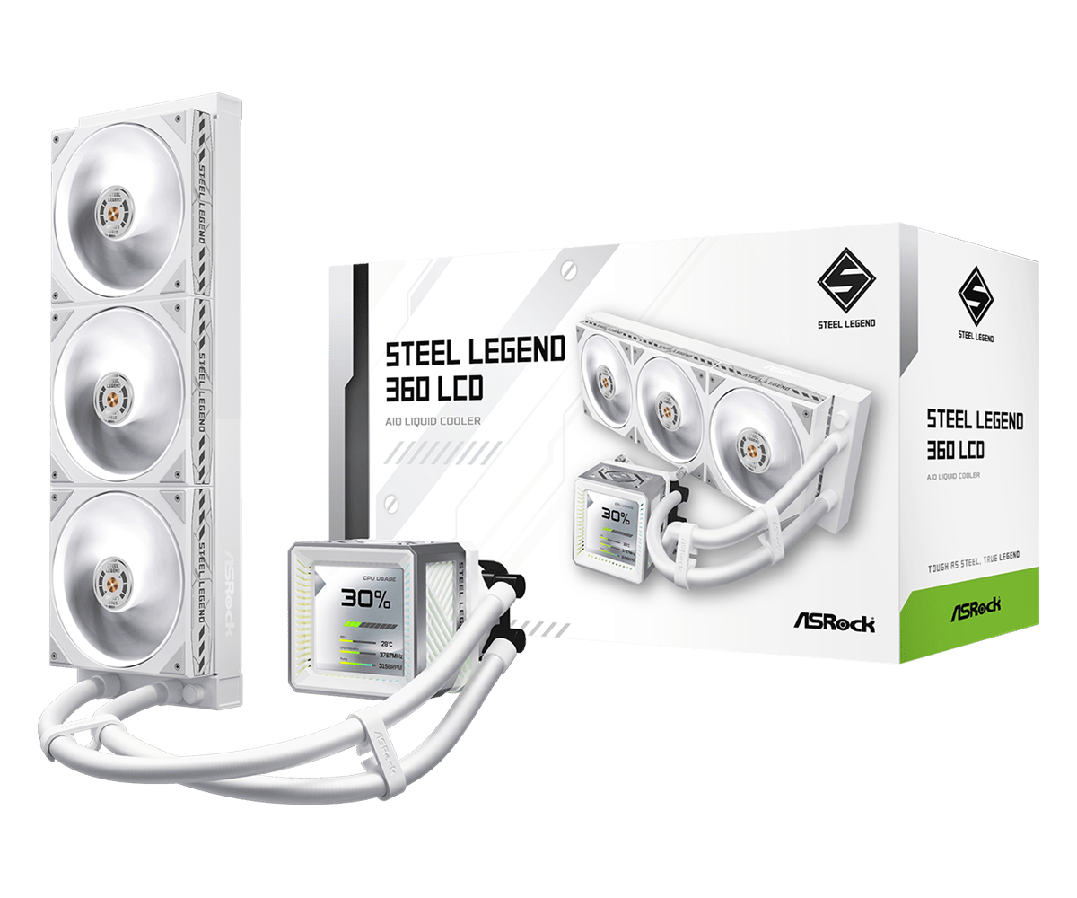 ASRock Steel Legend 360 LCD 360mm AIO folyadékhűtő teszt: Középkategóriás LCD AIO, amely jól hűt