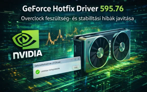 NVIDIA GeForce Hotfix 595.76: javítás az OC feszültség- és stabilitási problémákra