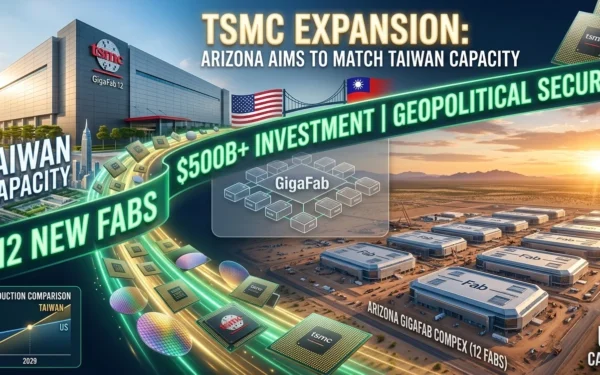Chip-invázió Arizonában: 12 gyárral hozná el a TSMC a tajvani kapacitást az USA-ba