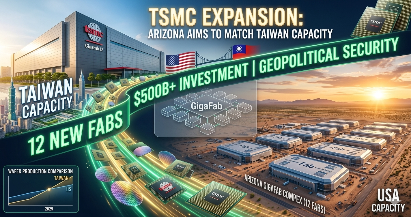 Chip-invázió Arizonában: 12 gyárral hozná el a TSMC a tajvani kapacitást az USA-ba