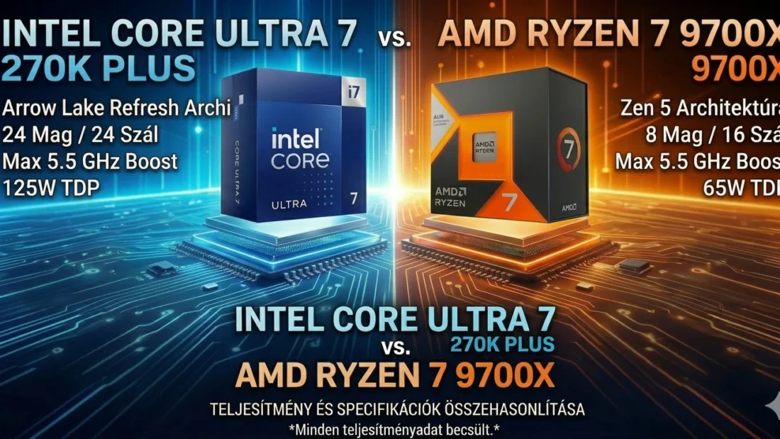 Intel Core Ultra 7 270K Plus: Az Arrow Lake felélesztésének kísérlete