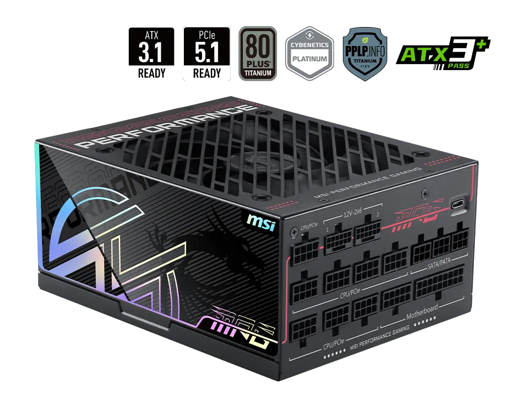 MSI MPG Ai1600TS: 1600W-os monstrum, ami megvédi az RTX 5090-et a leégéstől