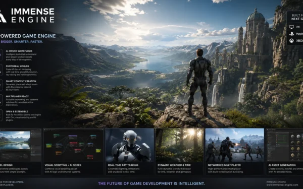 Jön az európai Unreal Engine-gyilkos? MI-alapokon épül az Immense Engine