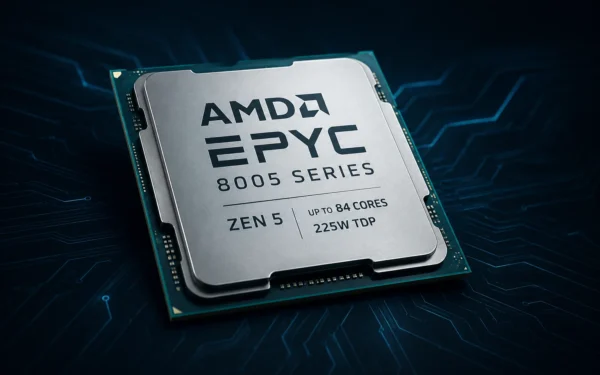 Megérkezett az AMD EPYC 8005: akár 84 Zen 5 mag 225 wattos TDP mellett