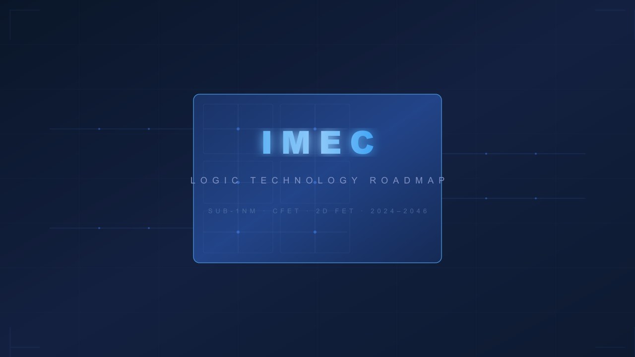 Lenyűgöző IMEC útiterv: 2034-től szub-1 nm, 2046-ra 0,2 nm-es node
