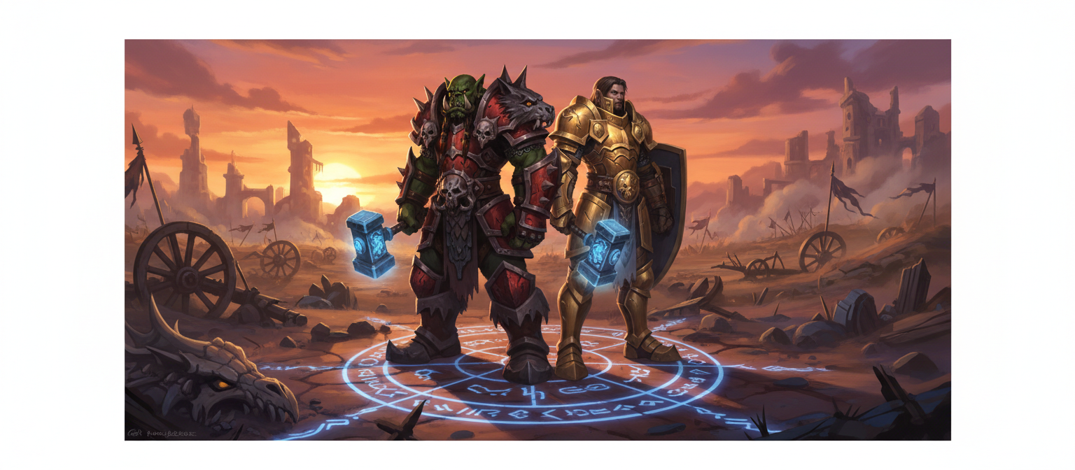Warcraft III Legacy klasszikus Blizzard fantasy csatajelenet