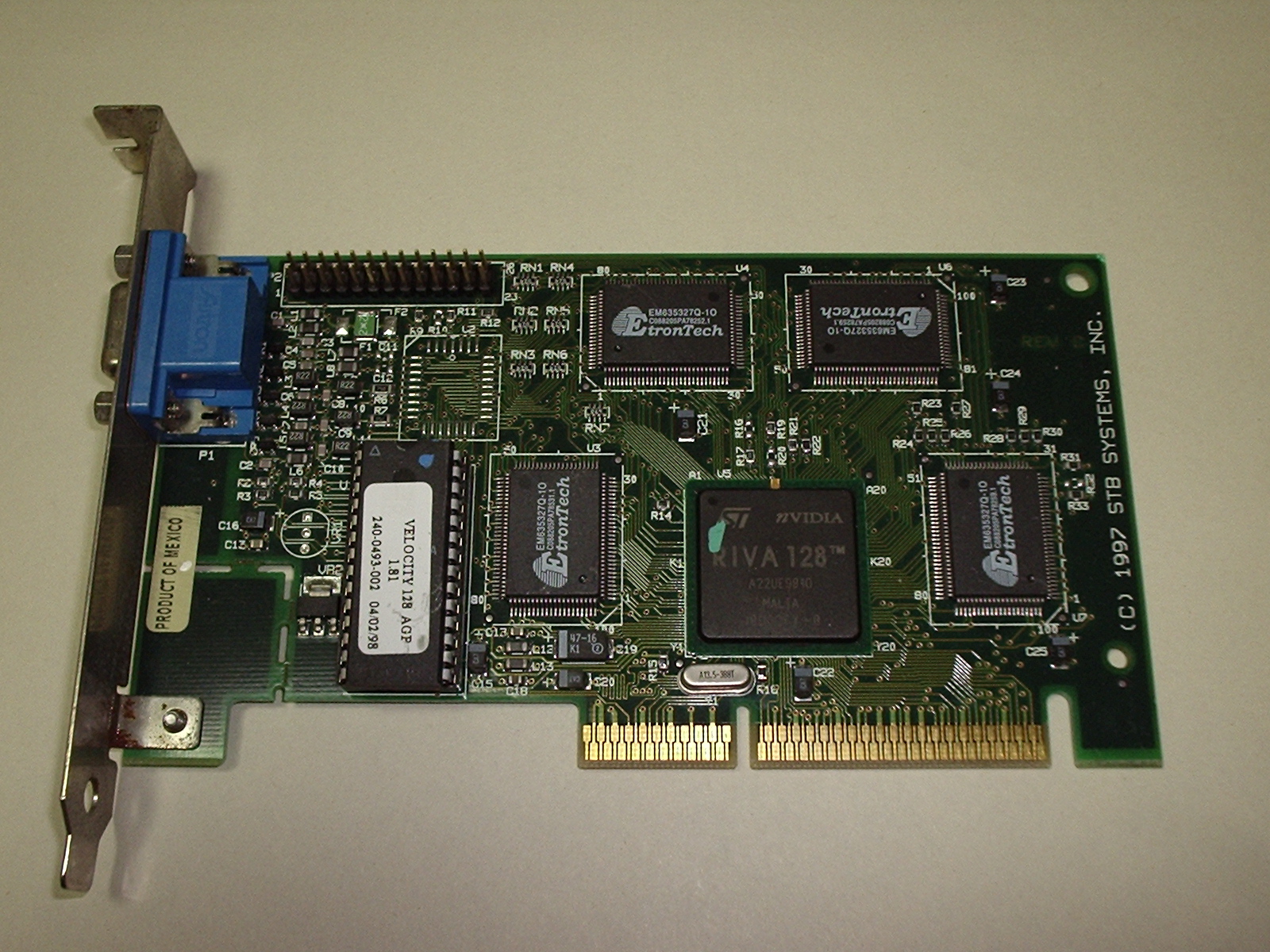 Nvidia RIVA 128 PCI graphics card