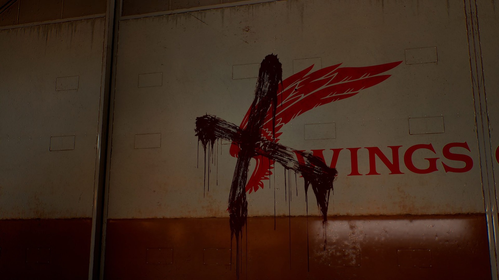 Véres Wings of Theve propaganda jel a falon