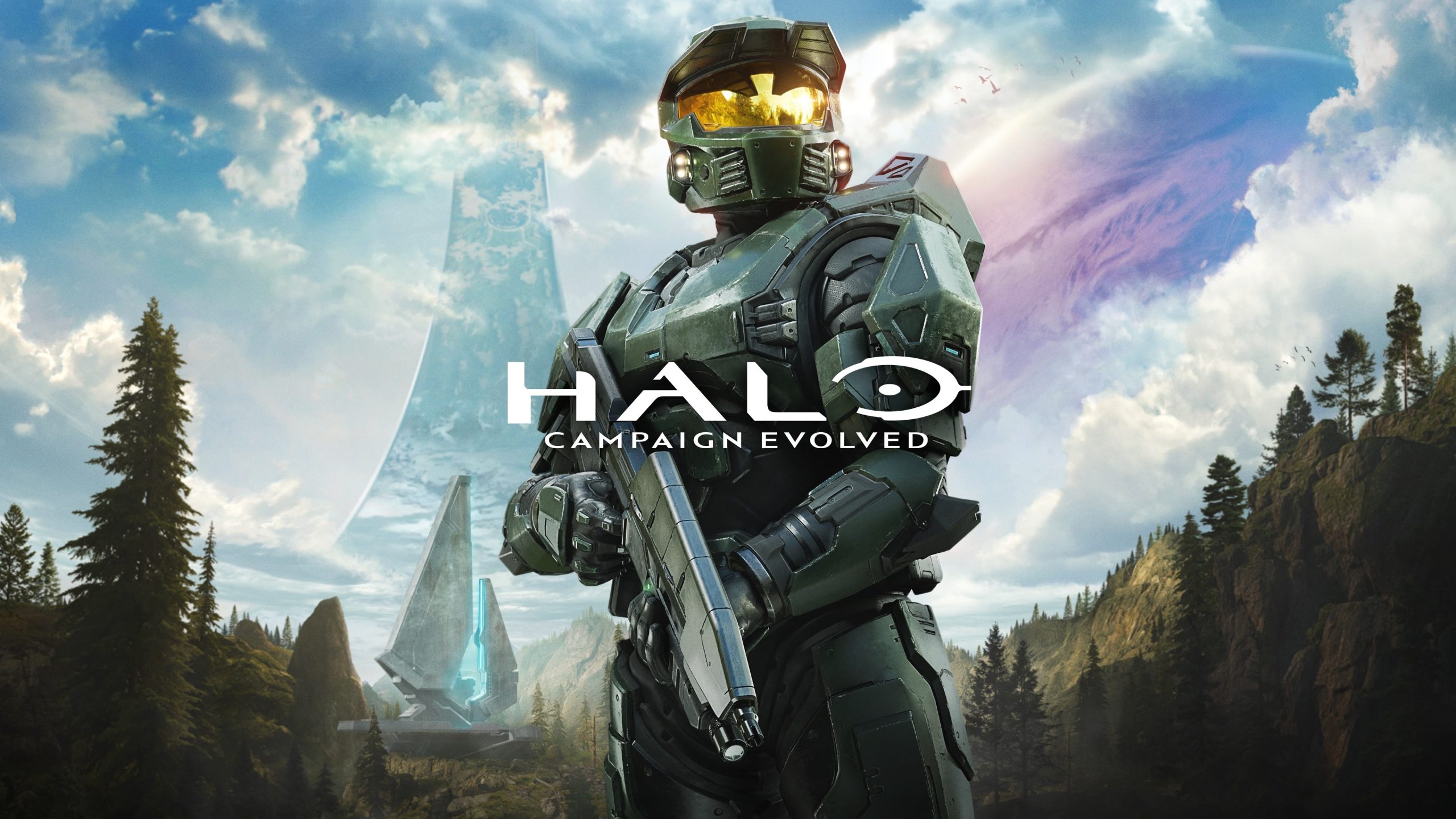 Master Chief a Halo gyűrű előtt