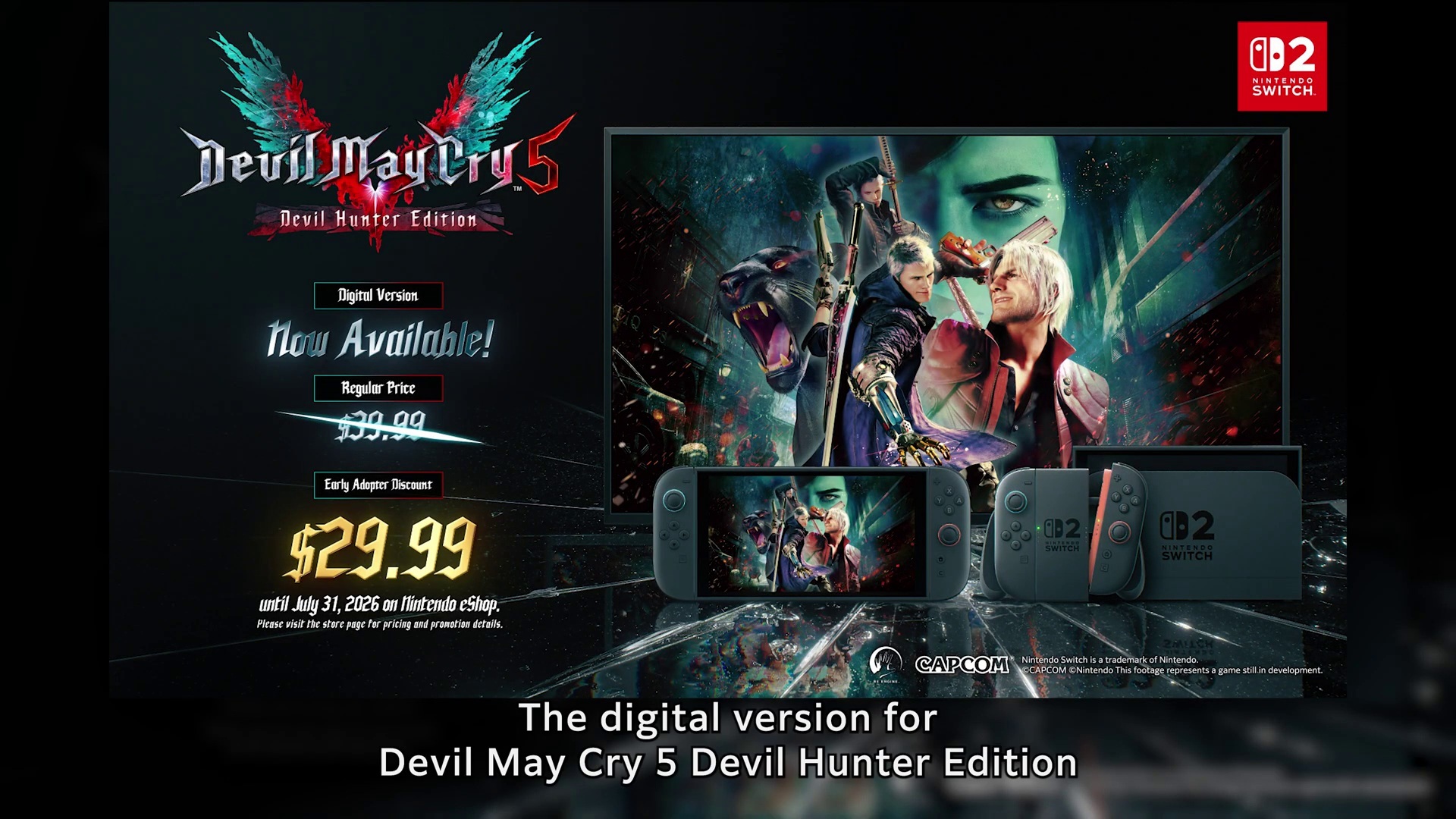 Devil May Cry 5 Nintendo Switch 2 képkocka