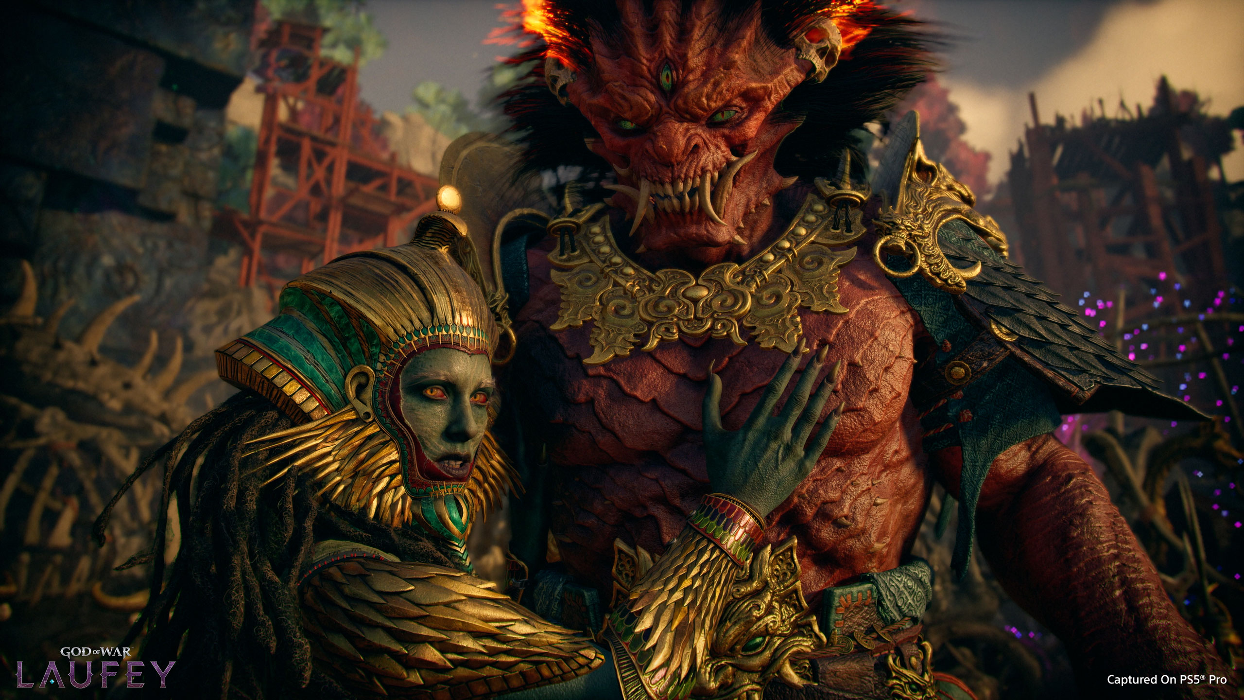 Sekhmet és Begtse a God of War Laufey hivatalos képén