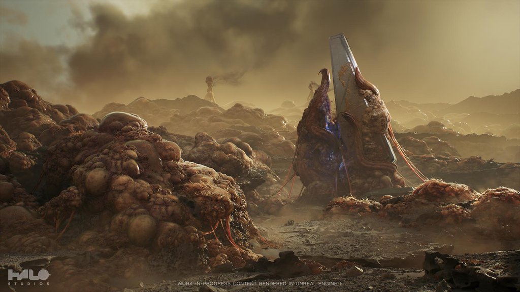 Unreal Engine 5-ben renderelt fagyott erdő környezet a Project Foundry bemutatóból