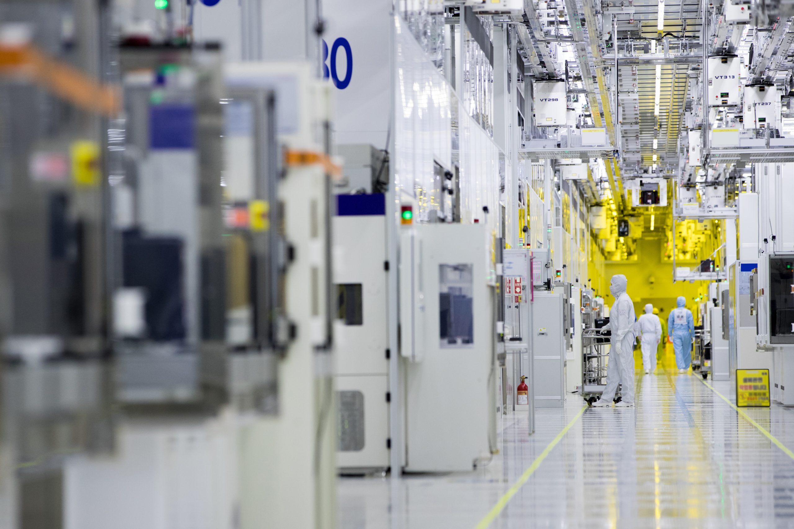 Samsung félvezetőgyár tisztatere