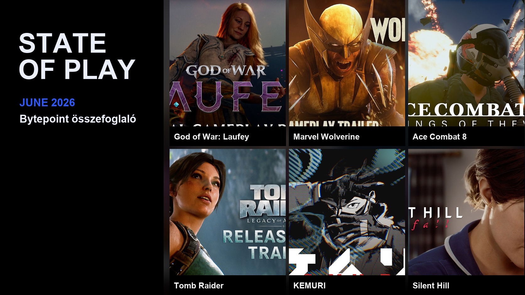 State of Play 2026 június: God of War Laufey, Wolverine és rengeteg dátum