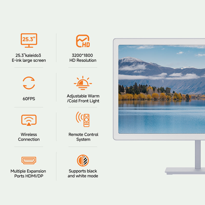 A Bigme B251 Pro hivatalos termékképe a fontosabb adatokkal