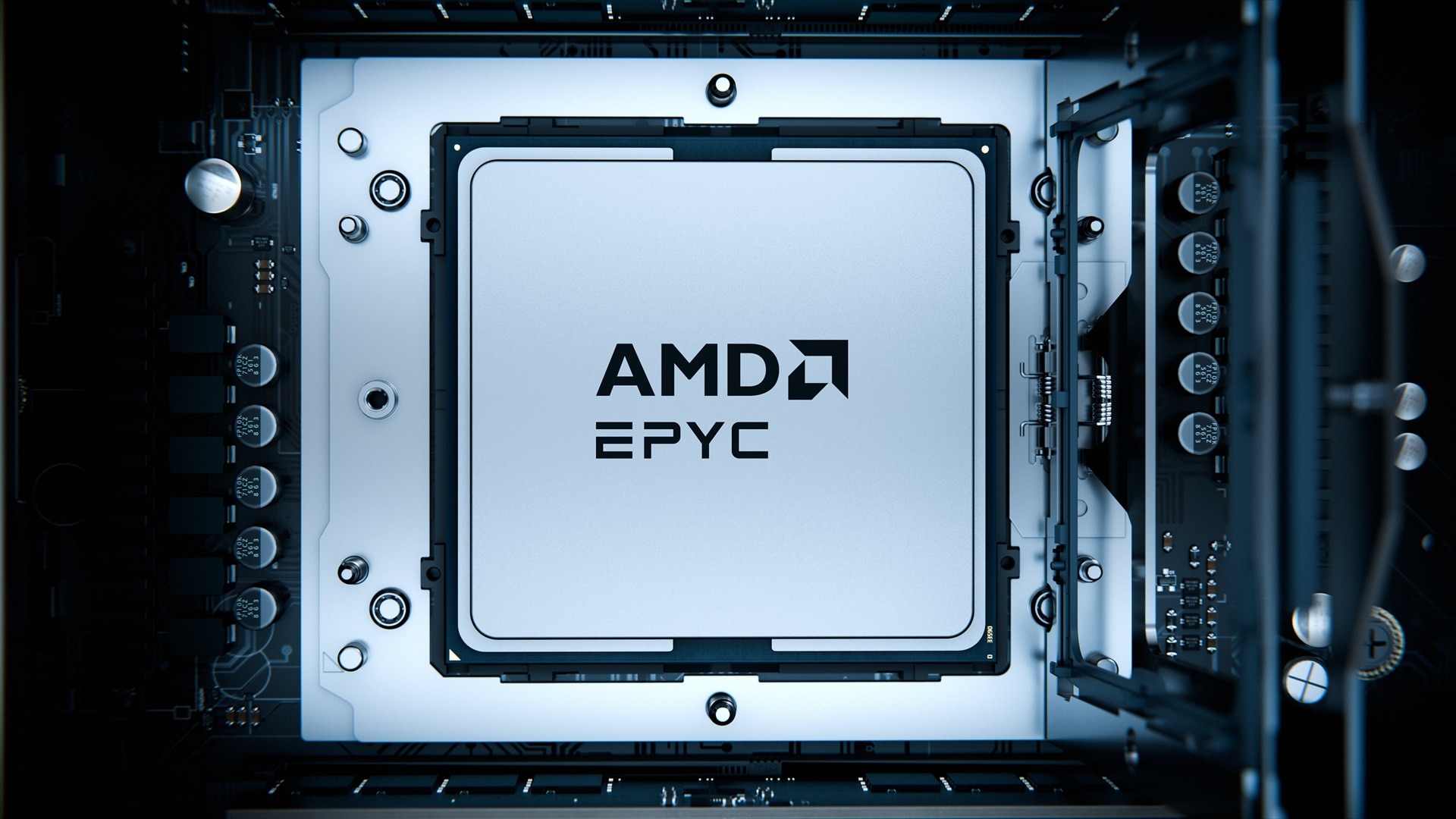 Az AMD EPYC 9006 Venice szerverprocesszor hivatalos sajtóképe