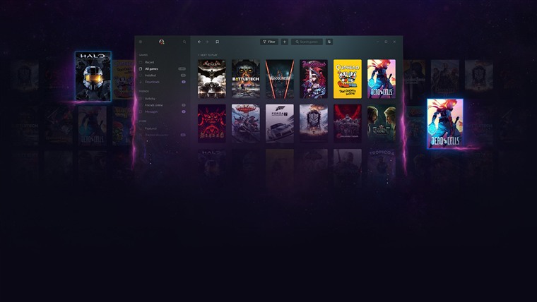 A GOG Galaxy játékkönyvtárának hivatalos felülete