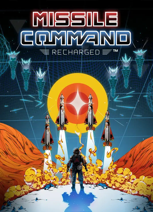A Missile Command Recharged hivatalos Atari boritoja