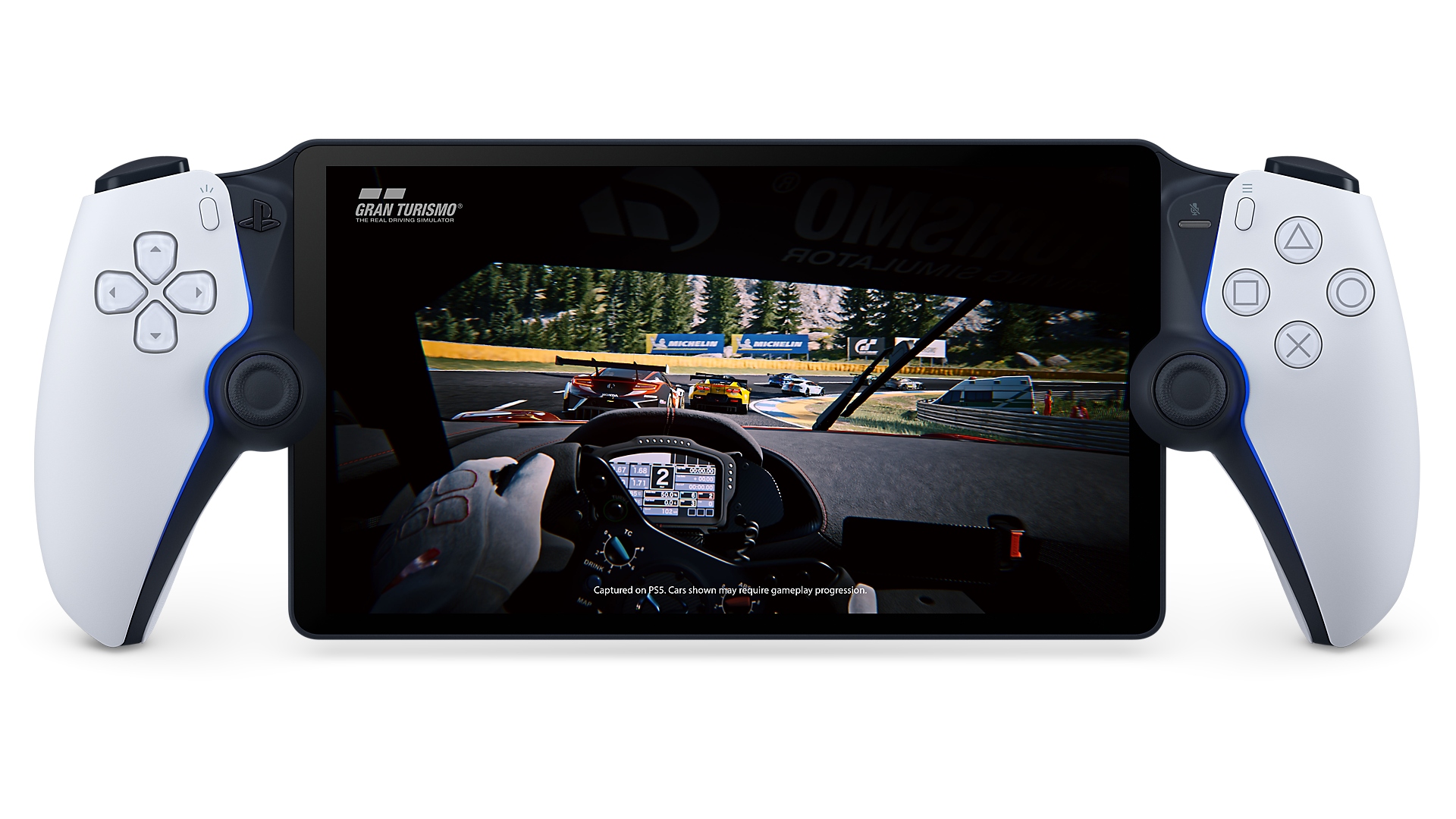 PlayStation Portal kézikonzol Gran Turismo 7 képernyővel