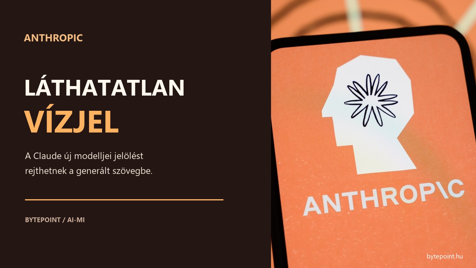 Az Anthropic Claude által generált szöveg láthatatlan jelölését bemutató grafika