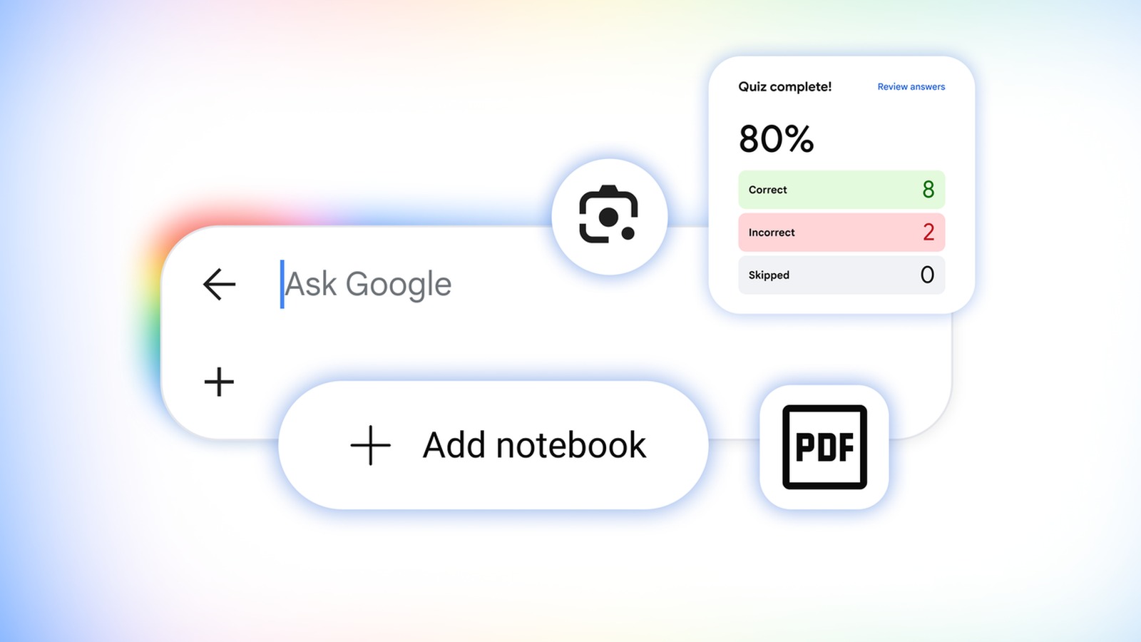 A Google Search AI-alapú tanulási funkcióinak hivatalos illusztrációja