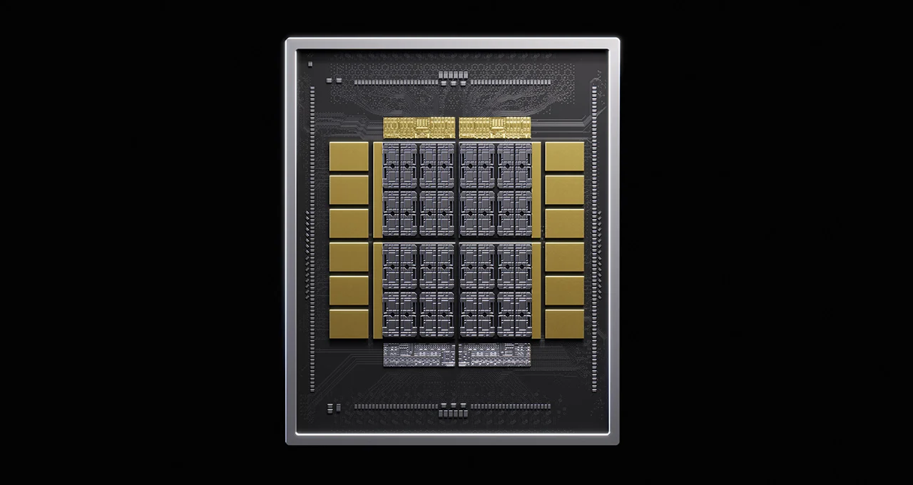 Az NVIDIA NVHBM memóriamodul felépítését bemutató hivatalos kép