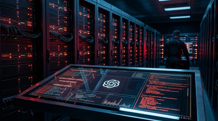 OpenAI Astra kiberbiztonsági riasztás szerverszoba