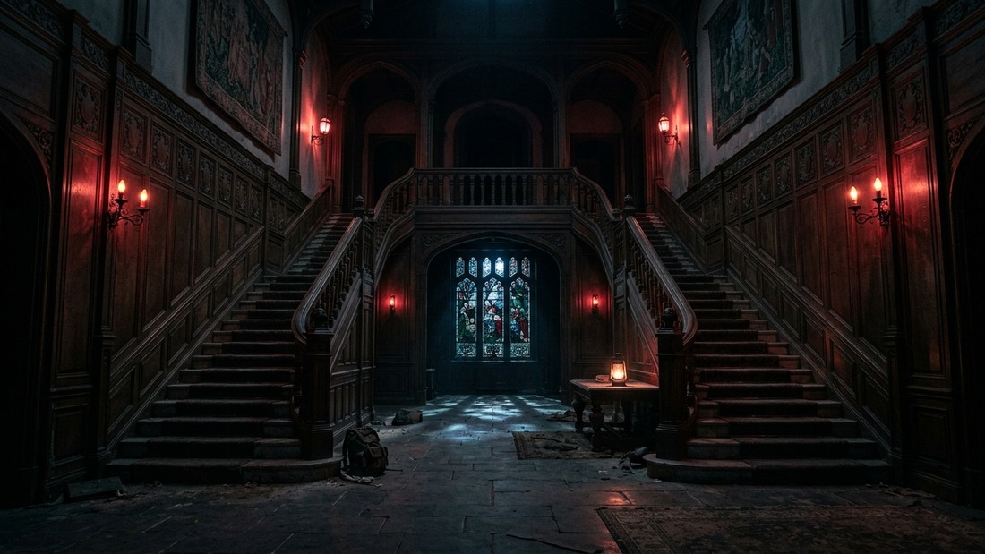 Resident Evil Code Veronica Remake gótikus kastély belső