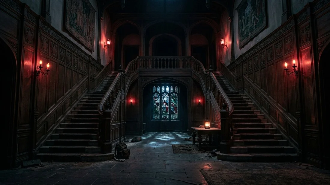 Resident Evil Code Veronica Remake gótikus kastély belső