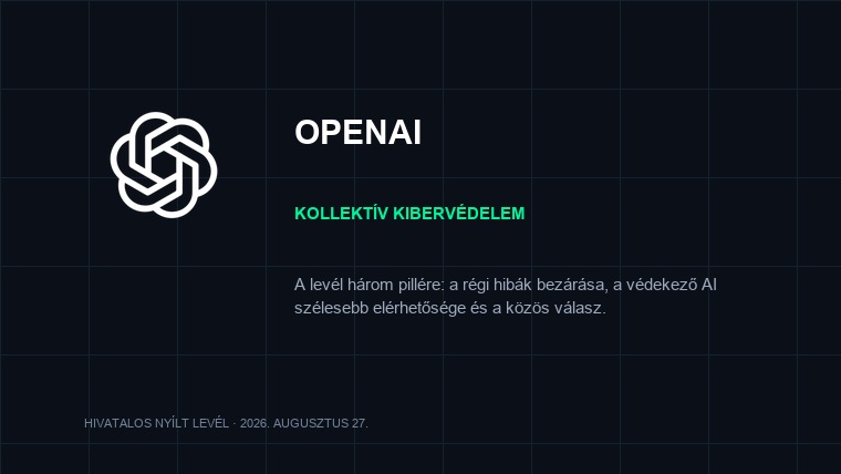 A kollektív kibervédelemről szóló OpenAI-levél három alapelve