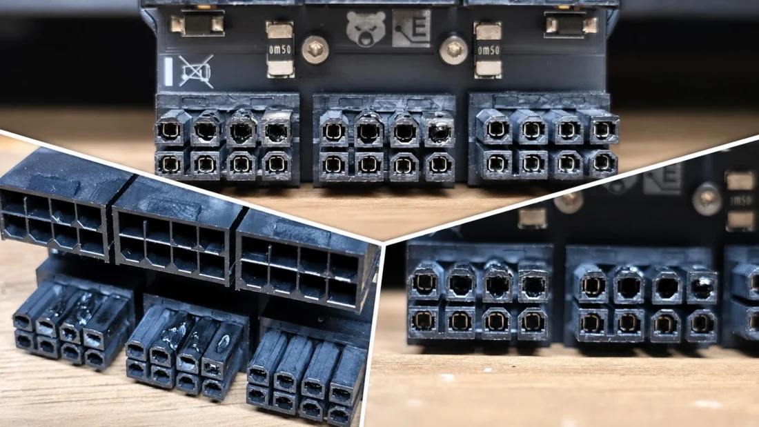 Megolvadt egy 8-tűs tápcsatlakozó a Radeon RX 7900 XTX-en