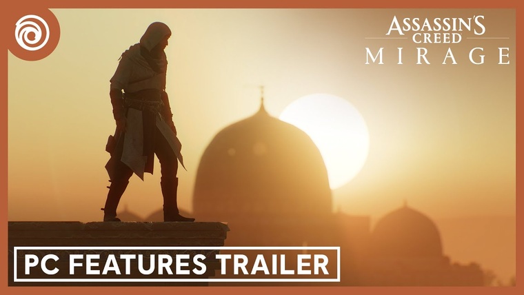 Basim karaktere Bagdad felett az Assassin's Creed Mirage PC-s változatának hivatalos képén