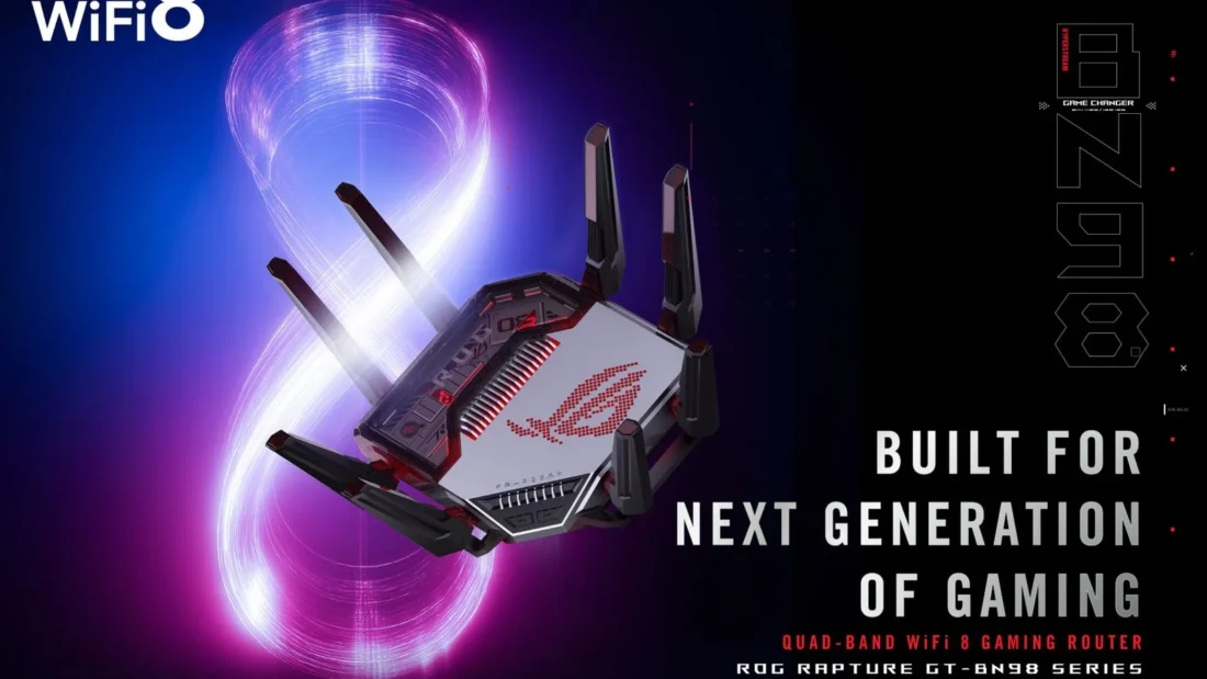 ASUS ROG Rapture GT-BN98: bemutatkozott a világ első WiFi 8 gamer routere