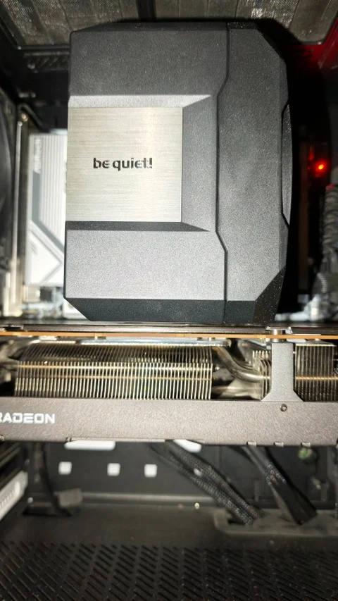 be quiet! Dark Rock 6 hűtő 8 mm-es offset pozícióban a videókártya felett