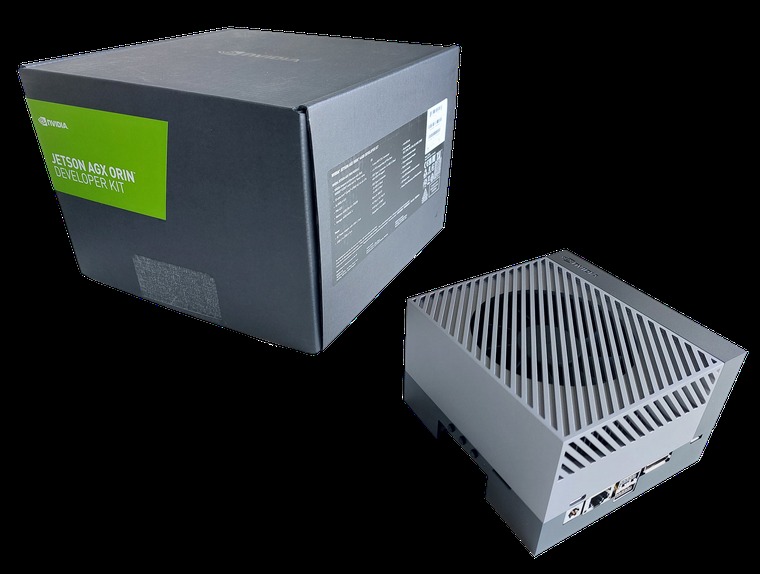 Nvidia Jetson Orin AGX beágyazott autonóm számítási modul hűtőbordával