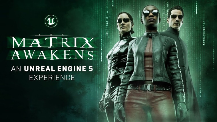 The Matrix Awakens: An Unreal Engine 5 Experience hivatalos bemutató kulcsgrafika Neo, Trinity és IO karaktereivel