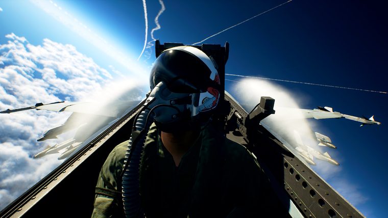 Alacsony magasságú repülés az Ace Combat 8 játékmenetéből