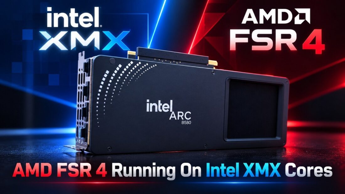 Az AMD FSR 4.1.2 már Intel Arc XMX-magokon is fut, a tesztelők szerint a XeSS-nél jobb képpel