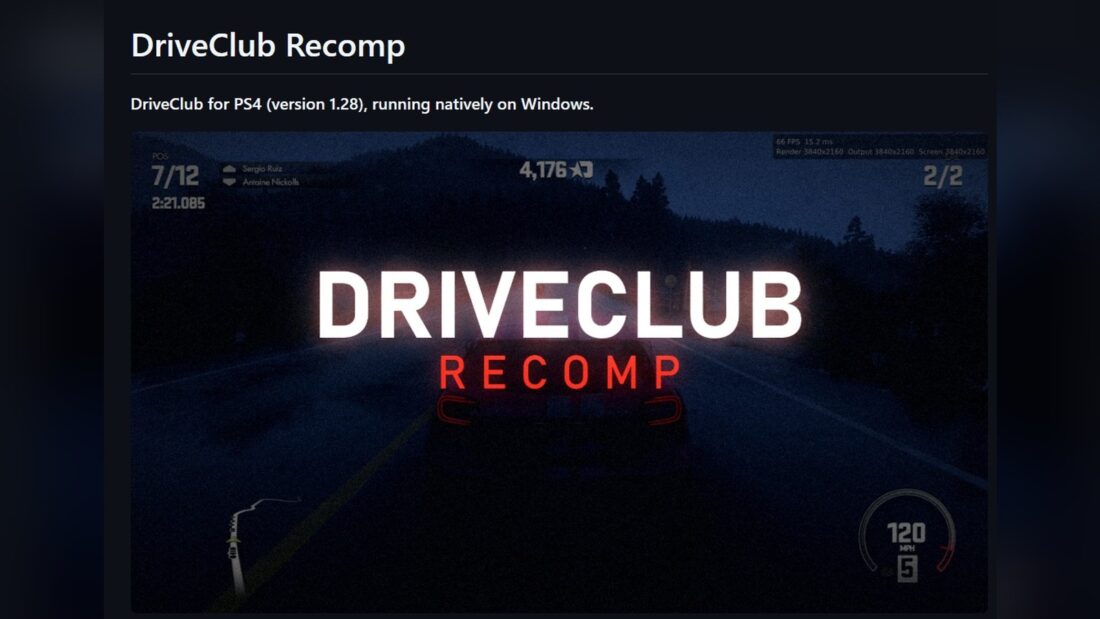 Natív PC-s portot kapott a Driveclub: 4K, 8K és korlátlan fps, emuláció nélkül